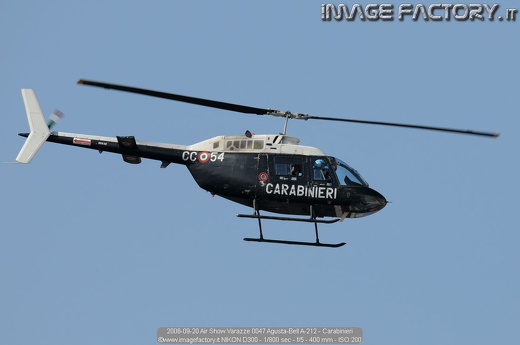 2008-09-20 Air Show Varazze 0047 Agusta-Bell A-212 - Carabinieri